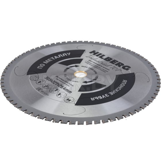 Диск пильный по металлу 305х72Тх25.4 мм Industrial TOP Hilberg HFT305 (HFT305) 