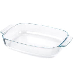 Блюдо стеклянное прямоугольное 34,4*22,3*6,1 см/2,7 л, LHP-DT-2.7