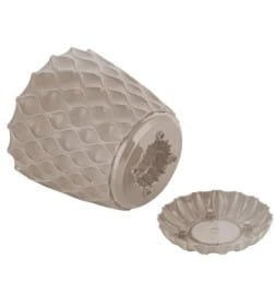 Горшок для цветов Wave 1,4 л/145 мм с дренажной сеткой и съемным поддоном (французский платан) InGreen IG650110105