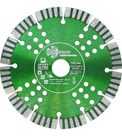 Диск алмазный отрезной 150х22.23х12 мм Турбо Grand hot press Trio-Diamond GTS733
