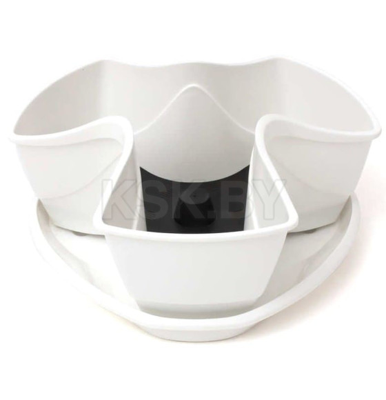 Горшок пластиковый Flower pot COUBI– WHITE (DKN3001-S449) 