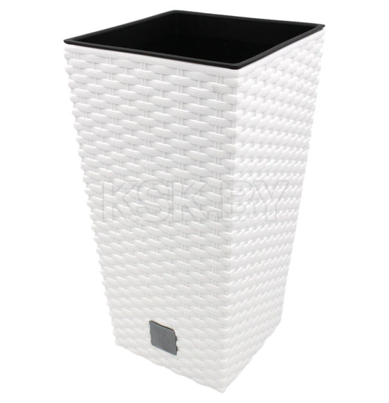 Горшок пластиковый Flower pot Rato square –white (DRTS400-S449)