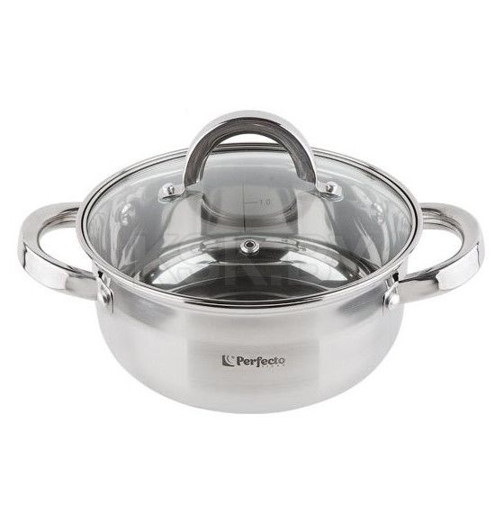 Кастрюля из нерж.стали, 1,8 л, ф 18 x 8.5 см, STARCOOK, PERFECTO LINEA (50-518850) 