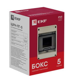 Бокс ЩРН-ПГ-5 модулей наружный пластик (155х119х89) IP65 EKF PROxima
