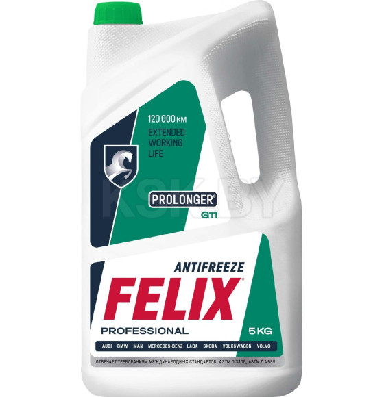 Антифриз Felix PROLONGER Green G11 5кг