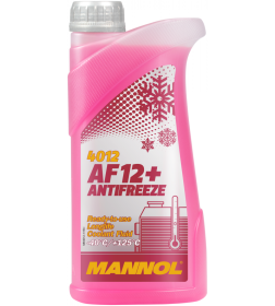 Антифриз Mannol AF12+ -40C красный 1л (1,08кг)