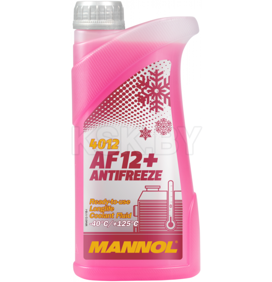 Антифриз Mannol AF12+ -40C красный 1л (1,08кг) (MN4012-1) 