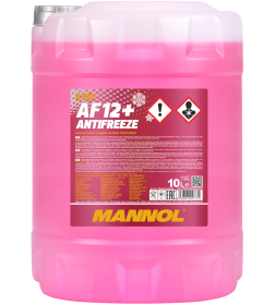 Антифриз Mannol AF12+ концентрат -75C (красный) 10л