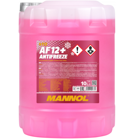 Антифриз Mannol AF12+ концентрат -75C (красный) 10л (MN4112-10) 