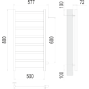 Полотенцесушитель Аврора П8 500х800 (4670078529947) 