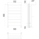 Полотенцесушитель Анкона П8 500х800 (4670078529978) 