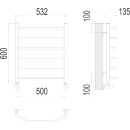 Полотенцесушитель Виктория П6 500х600 (4670078530080) 