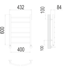 Полотенцесушитель Классик П6 400х600