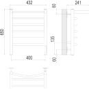 Полотенцесушитель Классик с/п П6 400х650 электро (4670078531384) 