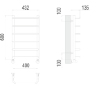 Полотенцесушитель Стандарт П6 400х600 (4670078530318) 