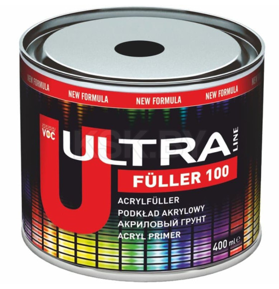 Акриловый грунт Novol ULTRA II FULLER 100 черный 400мл. (0260) 