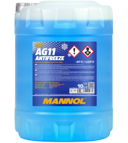 Антифриз Mannol AG11 -40C голубой 10л