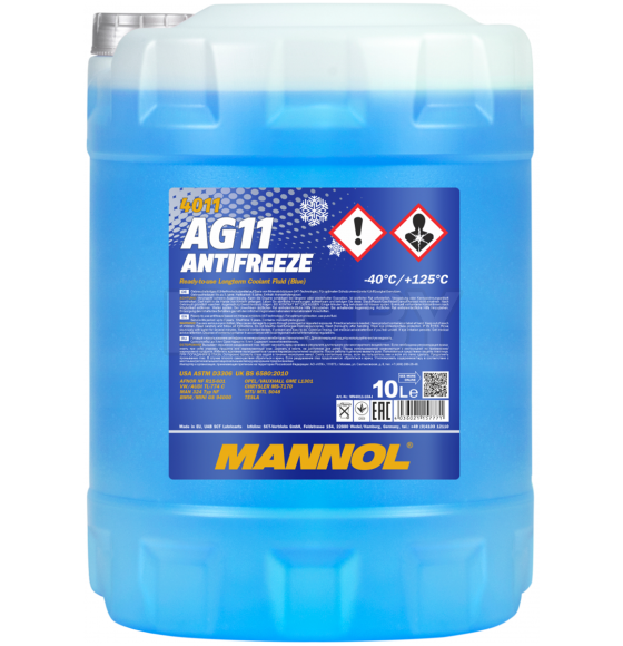 Антифриз Mannol AG11 -40C голубой 10л (MN4011-10) 