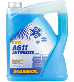 Антифриз Mannol AG11 -40C голубой прозрачная кан 5л (5,4кг)