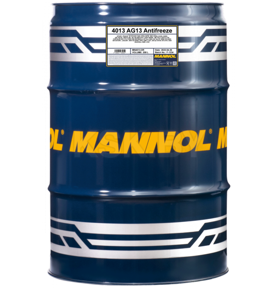 Антифриз Mannol AG13 -40C зеленый 208л (MN4013-DR) 