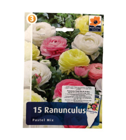 Ранункулус Pastel Mix, 12шт