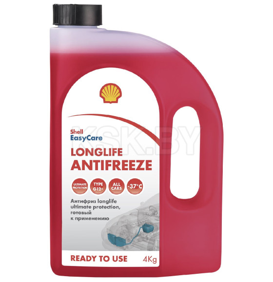 Антифриз Shell longlife ultimate protection (красный) 4кг.