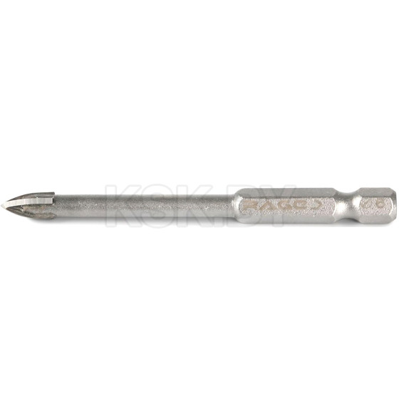 Сверло по стеклу и керамике  6 мм Quadro-X HEX RAGE by VIRA (554072) 