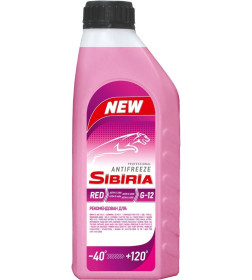 Антифриз SIBIRIA ANTIFREEZE G-12 (красный) 1кг