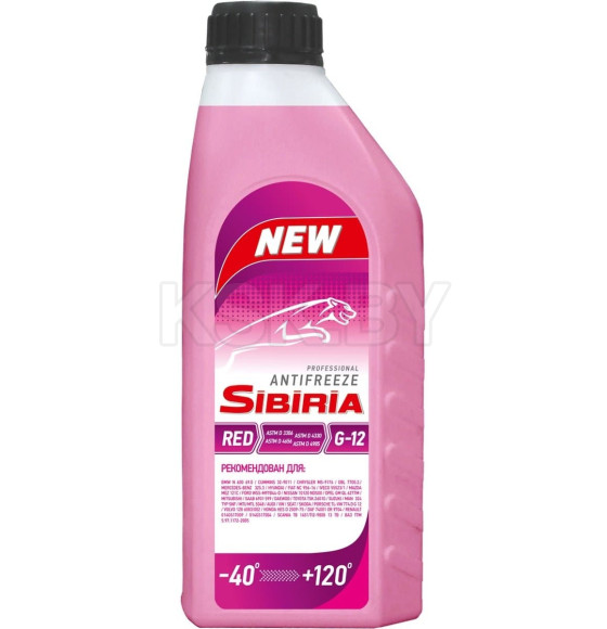 Антифриз SIBIRIA ANTIFREEZE G-12 (красный) 1кг