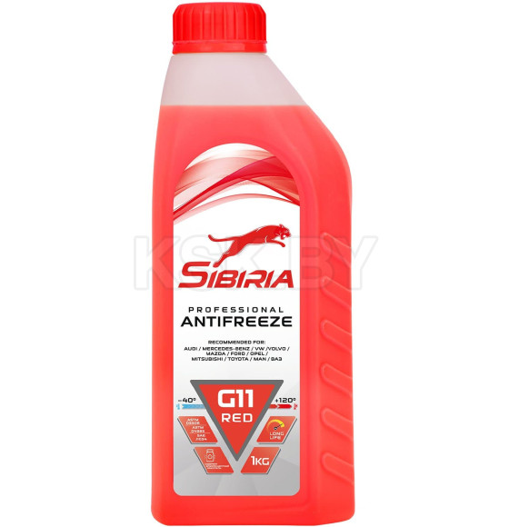 Антифриз SIBIRIA ANTIFREEZE-40 красный 1кг