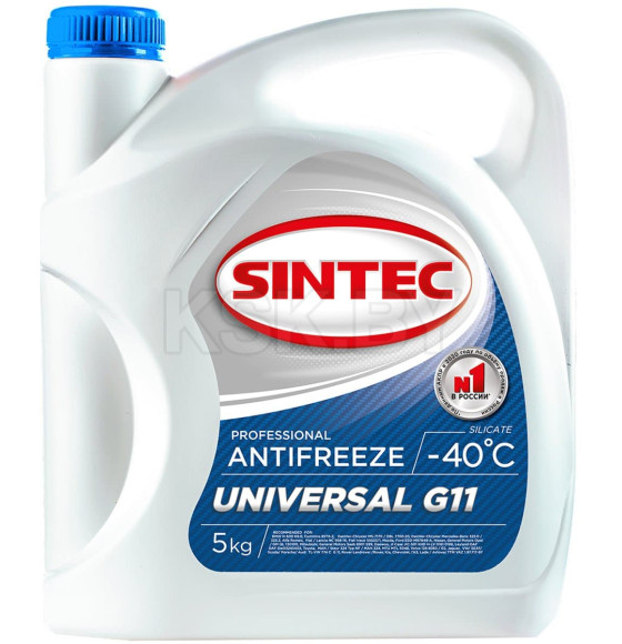 Антифриз SINTEC-40 G-11 Universal (синий) 5кг