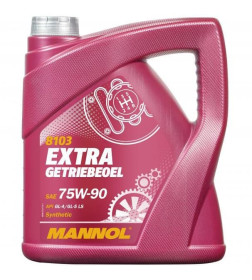 Трансмиссионное масло Mannol Extra 75W-90 GL-4/GL-5 LS, 4л.