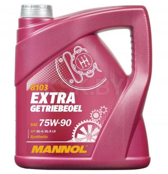 Трансмиссионное масло Mannol Extra 75W-90 GL-4/GL-5 LS, 4л. (MN8103-4) 