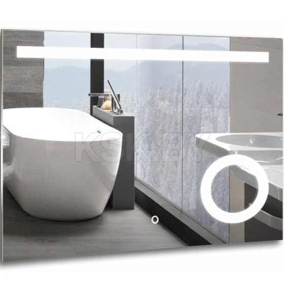Зеркало с подсветкой Silver Mirrors.Лайт Led 800х600х30мм (сенсорный выключатель) (ФР -00001377) 