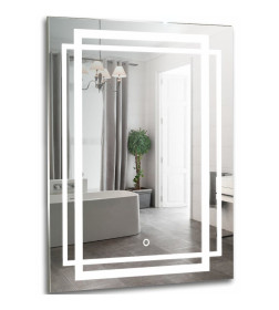 Зеркало с подсветкой Silver Mirrors.Мадрид Led 600х800х30мм  (сенсорный выключатель)
