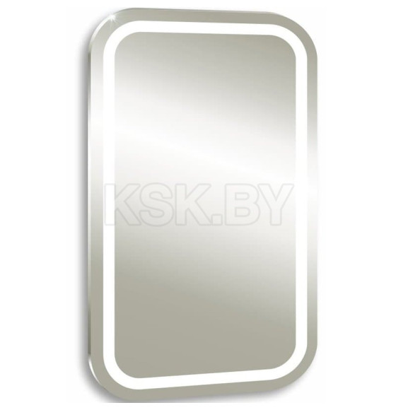 Зеркало с подсветкой Silver Mirrors.Мальта Led 550х800х30мм  (сенсорный выключатель + часы) (ФР -00001217) 
