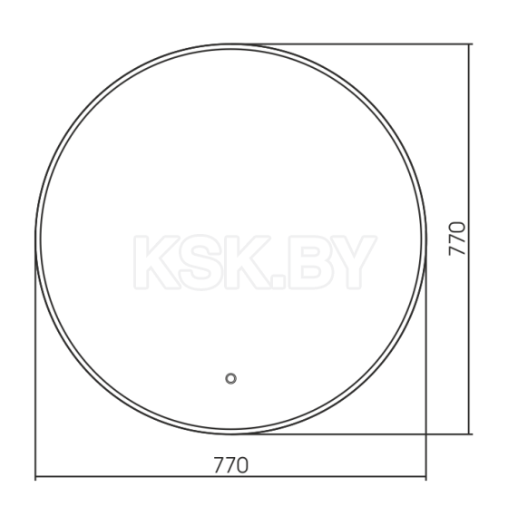 Зеркало с подсветкой Silver Mirrors.Плаза Led 770мм  (сенсорный выключатель) (ФР -00002131) 