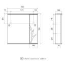 Зеркало-шкаф Volna Adel 70 правый (белый) zsADEL70.R-01 (zsADEL70.R-01) 