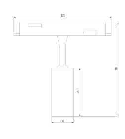 Трековый светильник 5W 4200K Cantors (латунь) 85036/01 Slim Magnetic