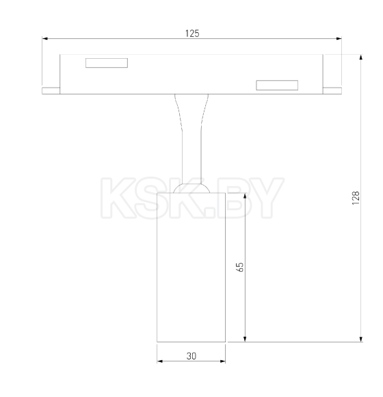 Трековый светильник 5W 4200K Cantors (латунь) 85036/01 Slim Magnetic (a062798) 