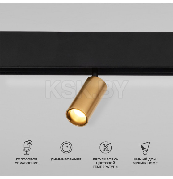 Умный трековый светильник 5W 2700-6500K Dim Cantors (латунь) 85071 Slim Magnetic (a063531) 