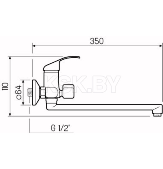 Смеситель для ванны РМС SL128-006E (SL128-006E) 