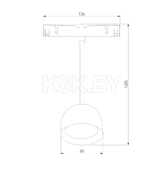 Трековый светильник 8W 4000K Uno (белый) 85126 Slim Magnetic (a065481) 