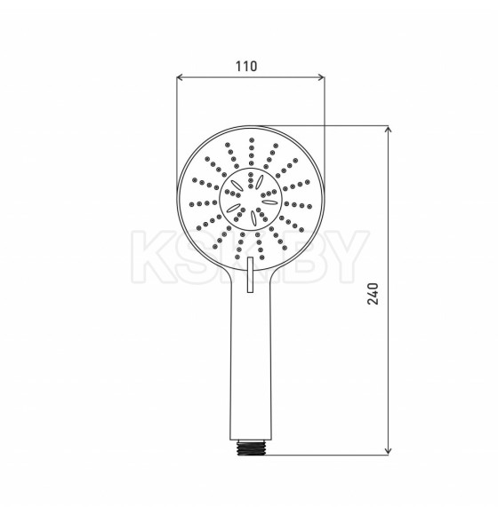 Лейка для душа Gross Delta, GA1509 (GA1509) 