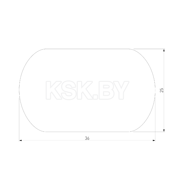 Заглушка для шинопровода Round (черный) (2шт) 85134 Slim Magnetic  (a064724) 