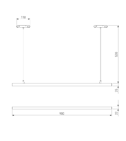 Трековый светильник 30W 4000K Milo (чёрный) 85105 Slim Magnetic