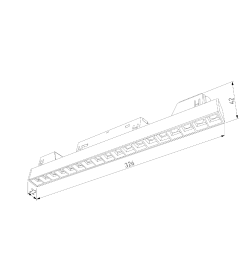 Трековый светильник 18W 4000K Artas (чёрный/золото) 85104 Slim Magnetic