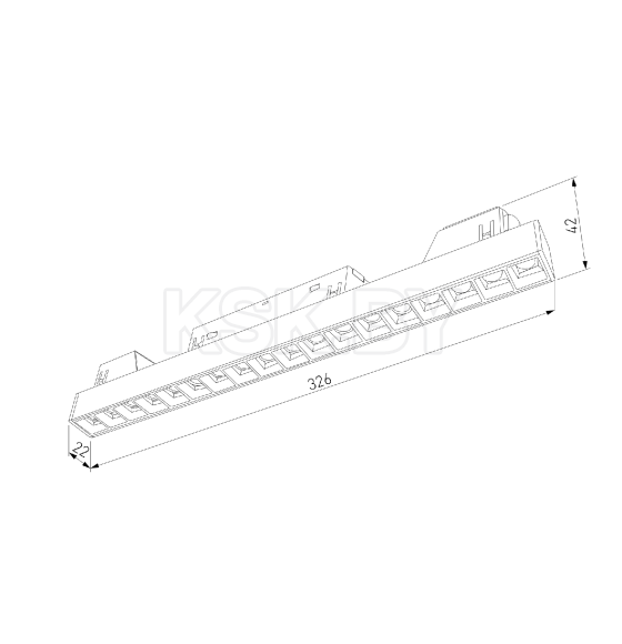 Трековый светильник 18W 4000K Artas (чёрный/золото) 85104 Slim Magnetic (a064530) 