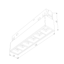 Трековый светильник 6W 4000K Artas (чёрный/золото) 85101 Slim Magnetic (a064528) 