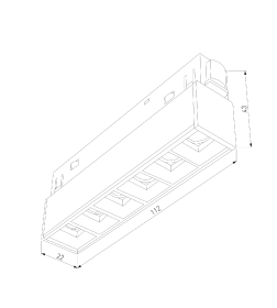 Трековый светильник 6W 4000K Artas (чёрный/золото) 85101 Slim Magnetic